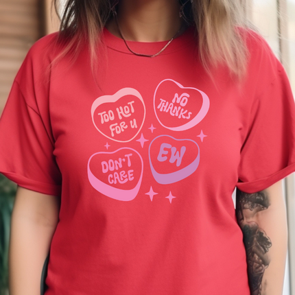 Comfort Colors Tee | Sassy Candy Hearts