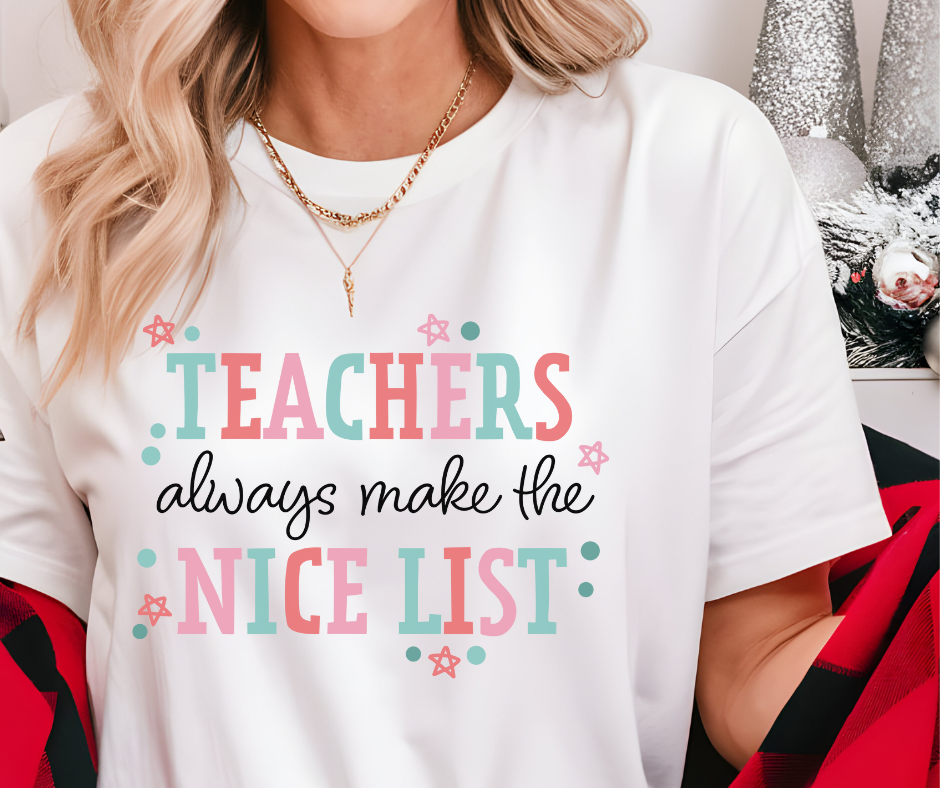 Comfort Colors Tee | Teachers Always Make the Nice List [640]