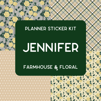 Amplify Planner Stickers | Weekly Kit | Jennifer