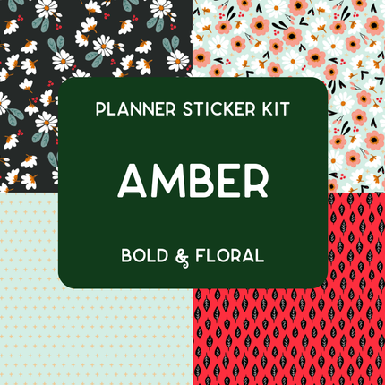 Amplify Planner Stickers | Weekly Kit | Amber