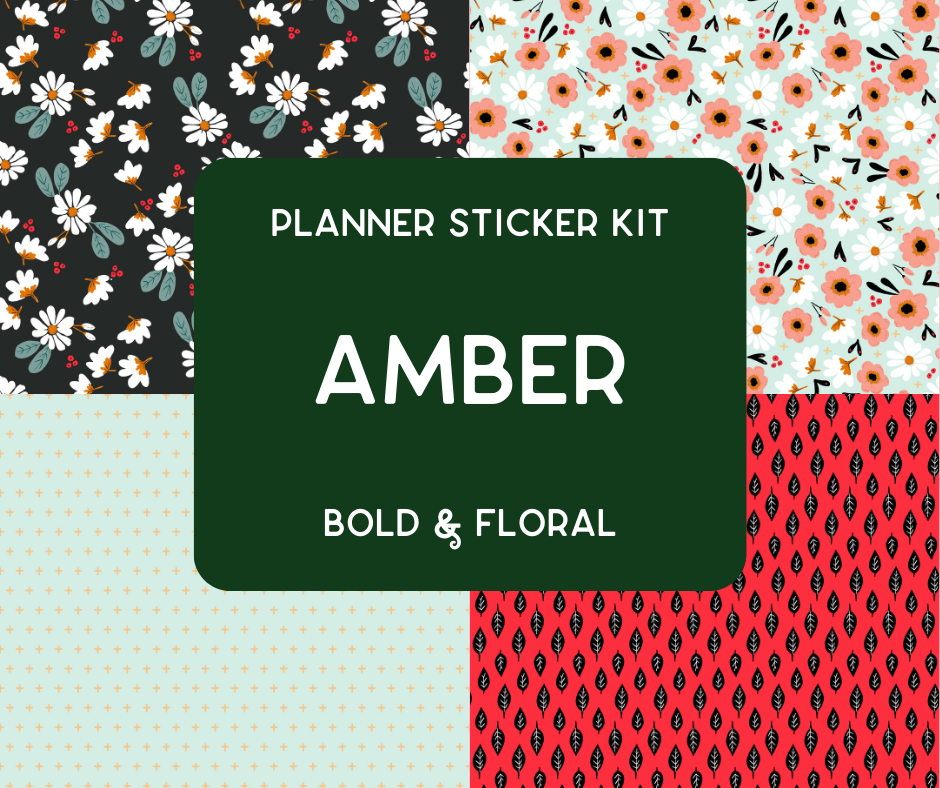 Amplify Planner Stickers | Weekly Kit | Amber