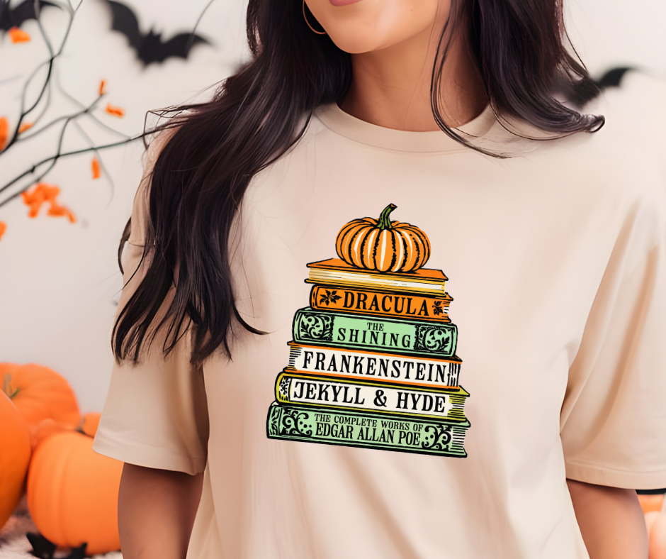 Comfort Colors Tee | Halloween Books [494]