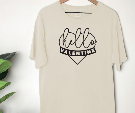 Comfort Colors Tee | Hello Valentine [051]