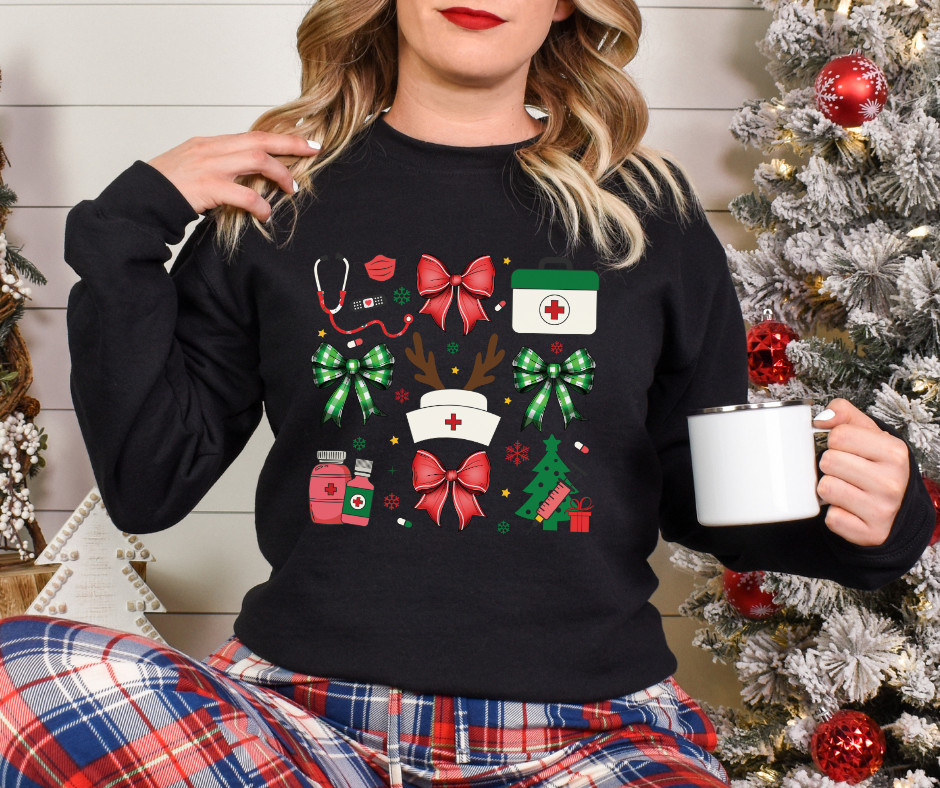 Gildan Crewneck | Christmas Nurse [651]