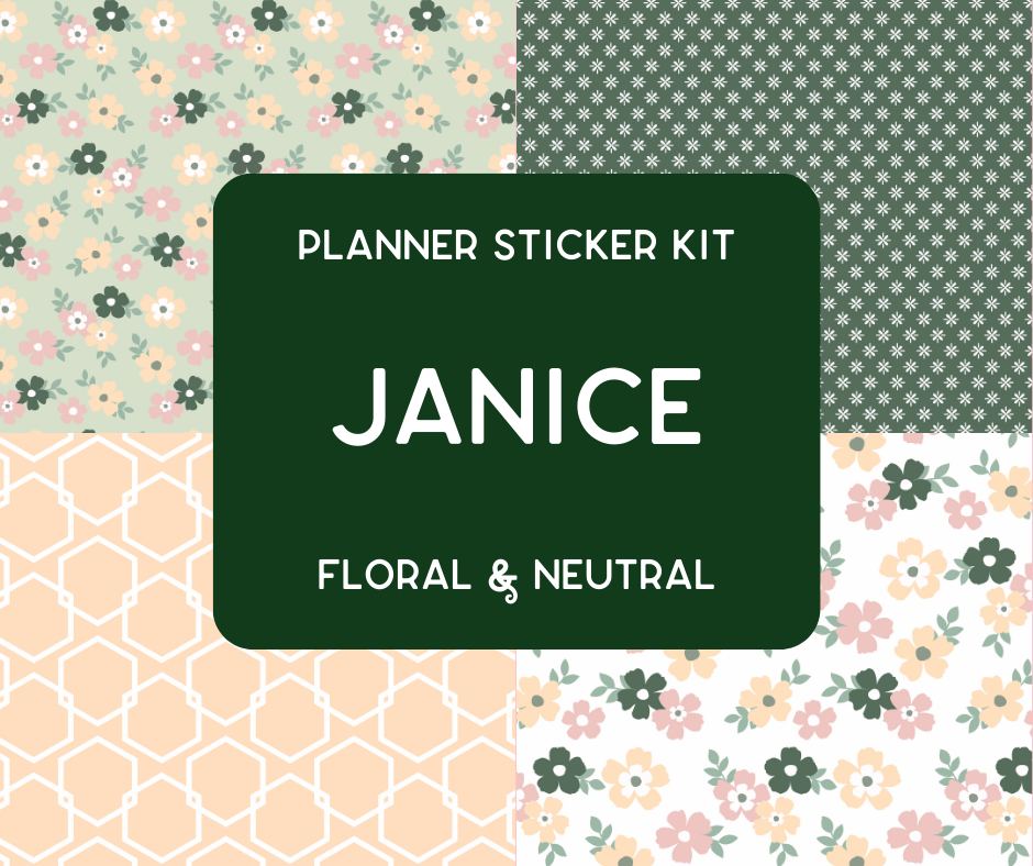 Amplify Planner Stickers | Weekly Kit | Janice