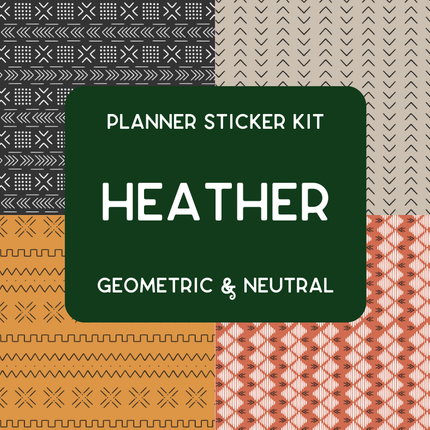 Amplify Planner Stickers | Weekly Kit | Heather