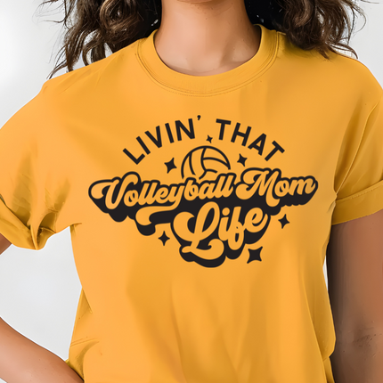Comfort Colors Tee | Living that Volleyball Mom Life [150]