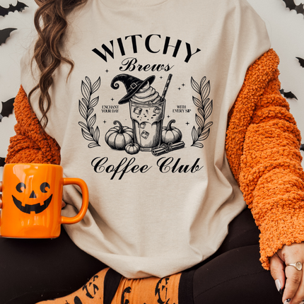 Comfort Colors Tee | Witches Brew Coffee Club [406]