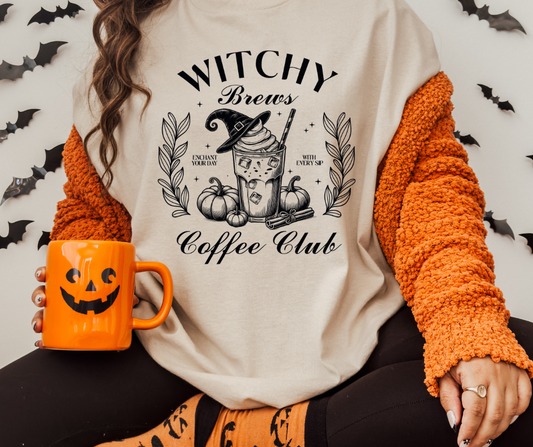 Comfort Colors Tee | Witches Brew Coffee Club [406]