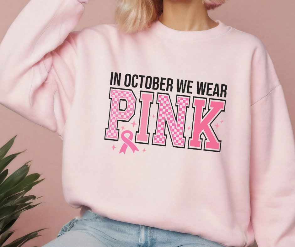 Gildan Crewneck | In October We Wear Pink [599]