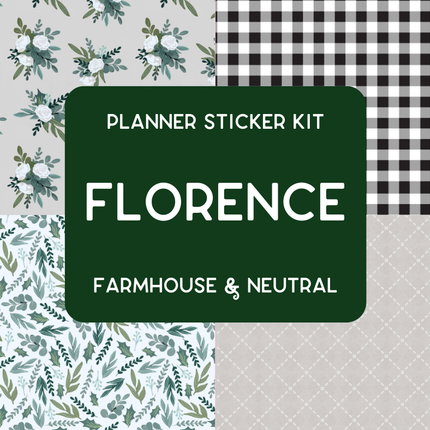 Amplify Planner Stickers | Weekly Kit | Florence