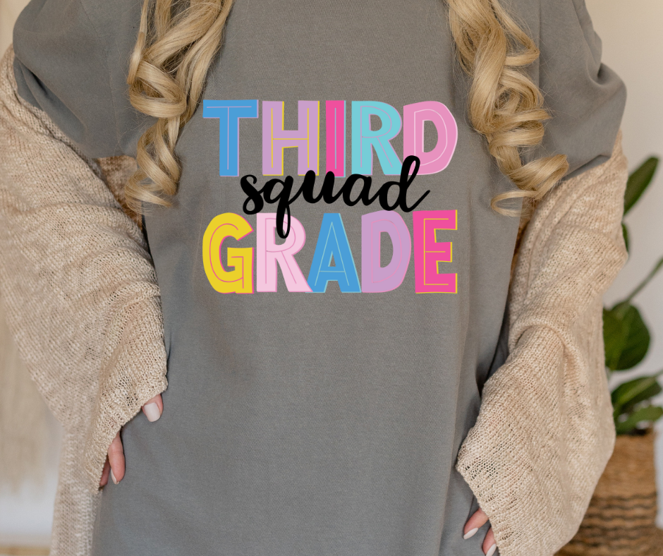 Comfort Colors Tee | Third Grade Squad [331]