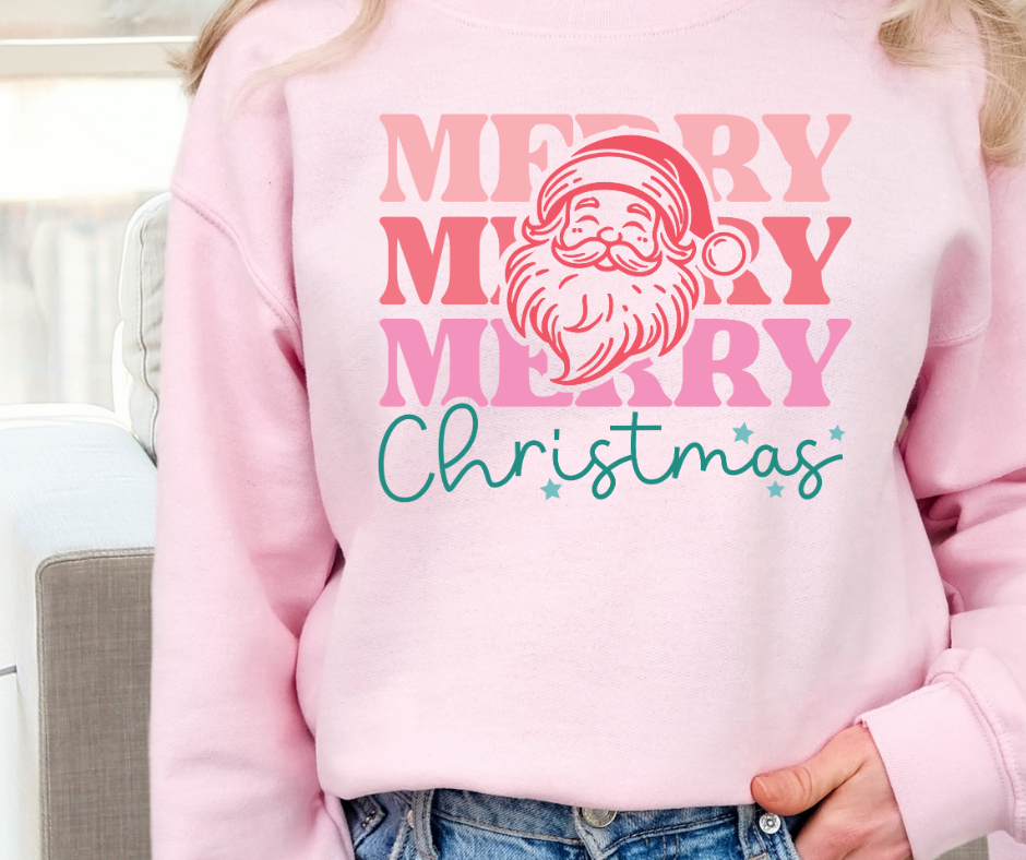 Gildan Crewneck | Santa Merry Christmas [654]