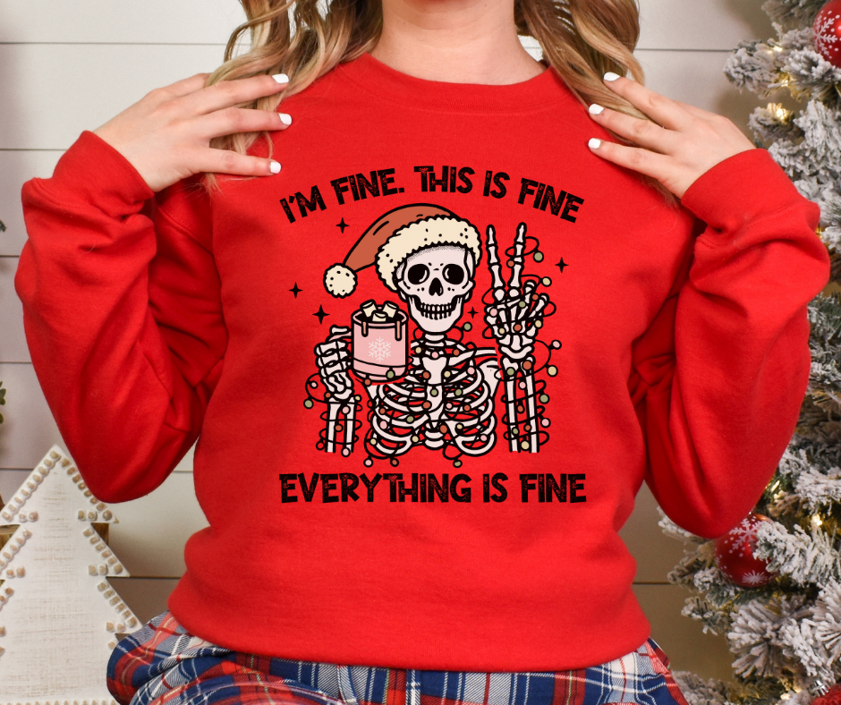 Gildan Crewneck | This is Fine Christmas [638]