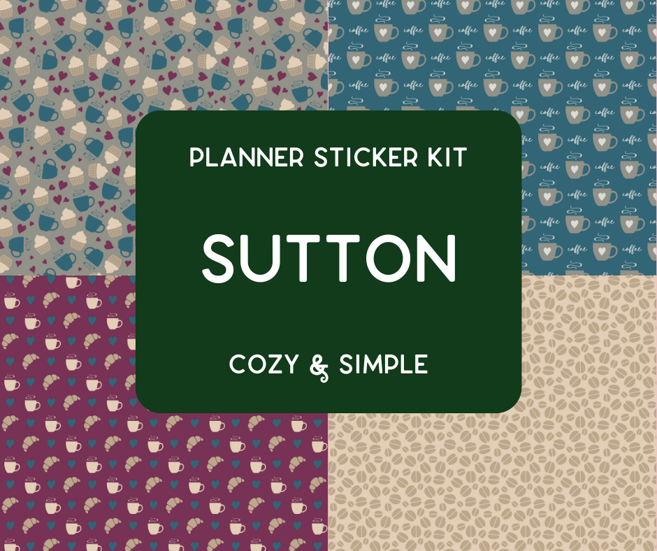 Amplify Planner Stickers | Weekly Kit | Sutton