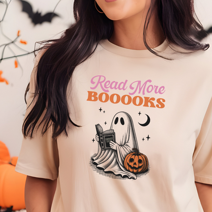 Comfort Colors Tee | Read More Books Ghost [573]