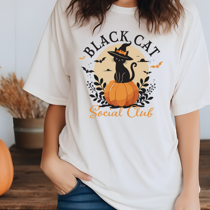 Comfort Colors Tee | Black Cat Social Club [385]