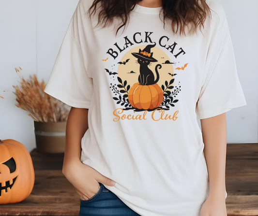 Comfort Colors Tee | Black Cat Social Club [385]