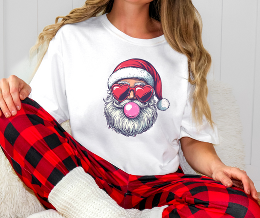 Comfort Colors Tee | Bubble Gum Santa [670]