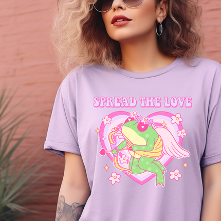 Comfort Colors Tee | Spread the Love Frogs