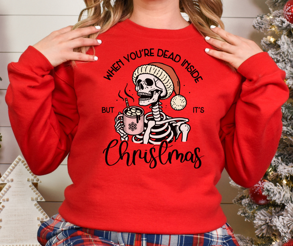 Gildan Crewneck | Dead Inside But Christmas [634]