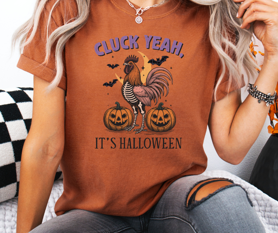 Comfort Colors Tee | Cluck Yeah Halloween [410]