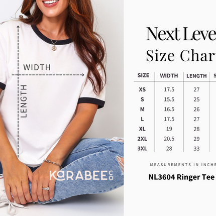 Next Level Ringer Tee | Hockey Romance [b079]