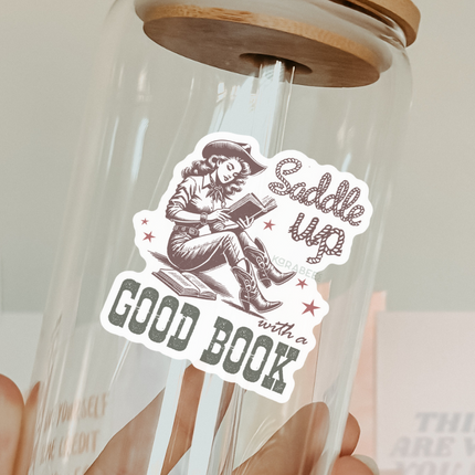 STICKER | Saddle Up with a Good Book | KBC0000094