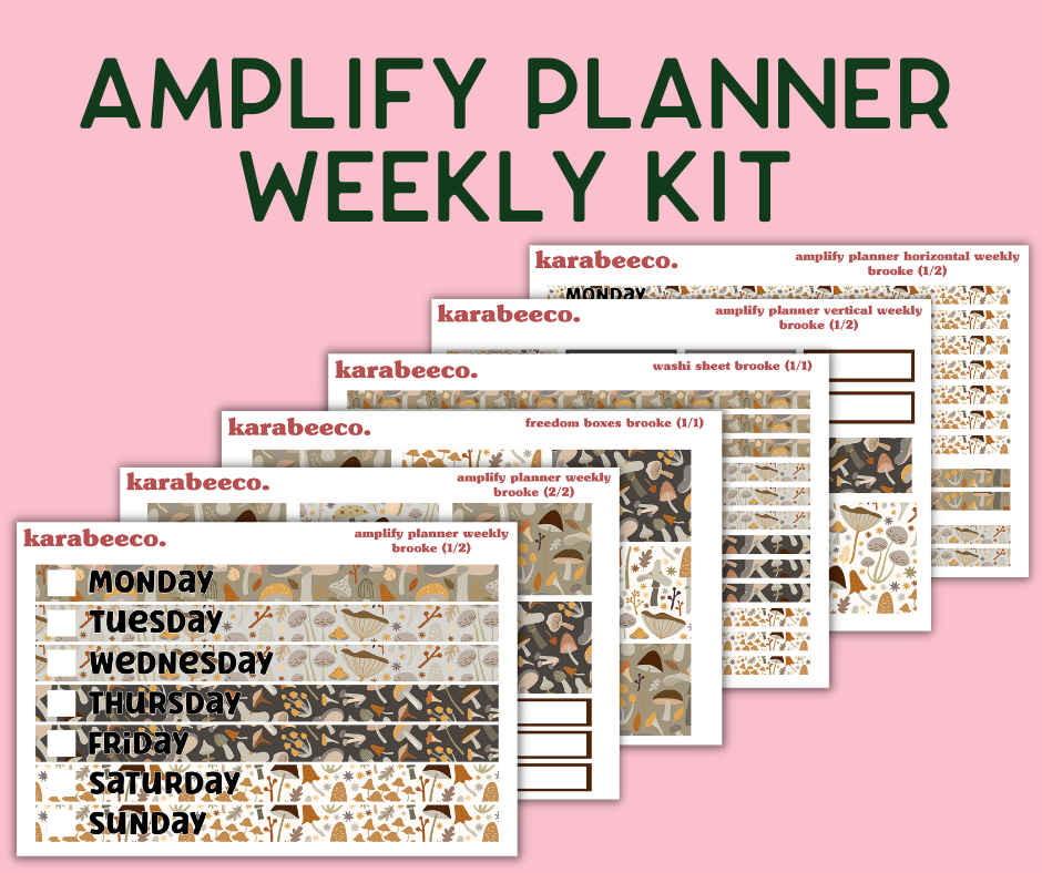 Amplify Planner Stickers | Weekly Kit | Brooke