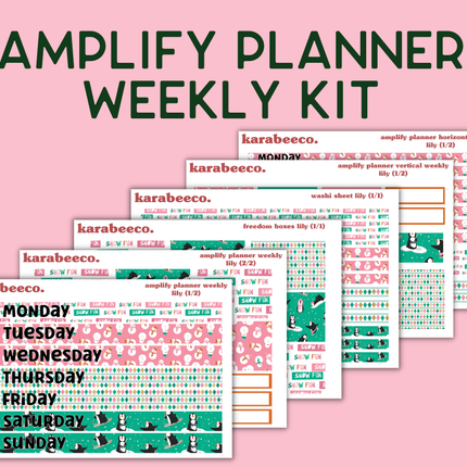 Amplify Planner Stickers | Weekly Kit | Lily