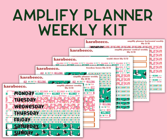 Amplify Planner Stickers | Weekly Kit | Lily