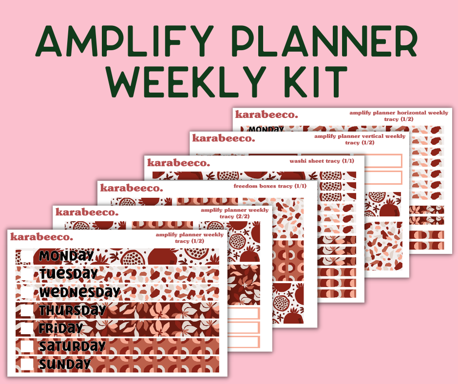 Amplify Planner Stickers | Weekly Kit | Tracy