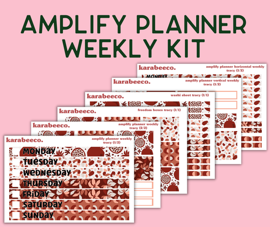 Amplify Planner Stickers | Weekly Kit | Tracy