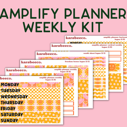 Amplify Planner Stickers | Weekly Kit | Logan