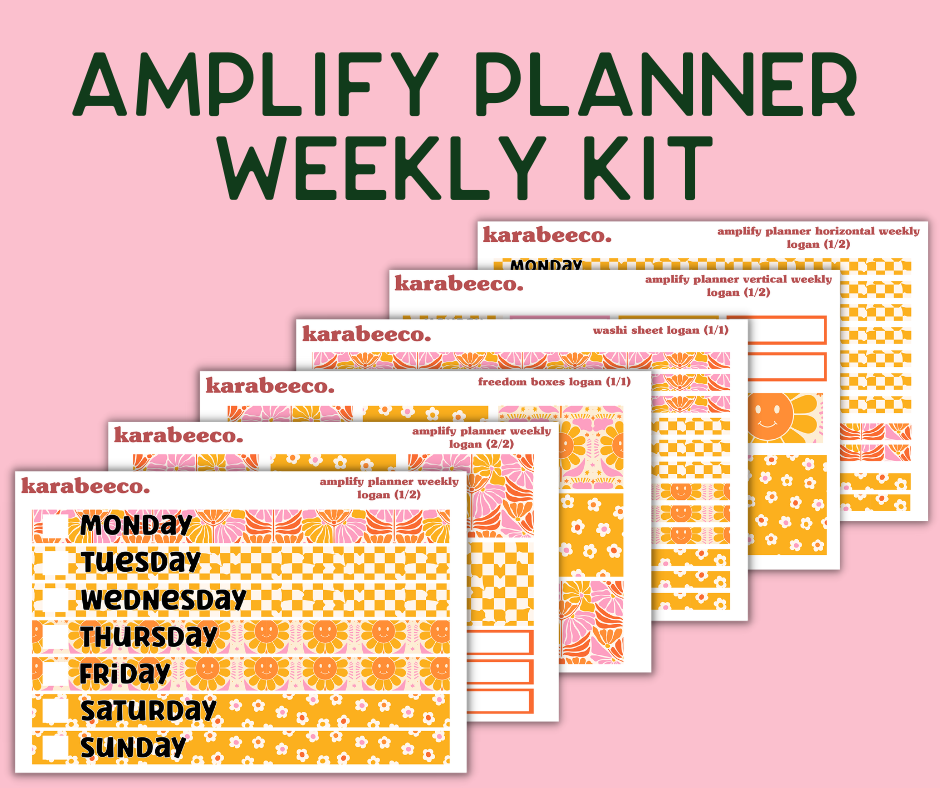 Amplify Planner Stickers | Weekly Kit | Logan