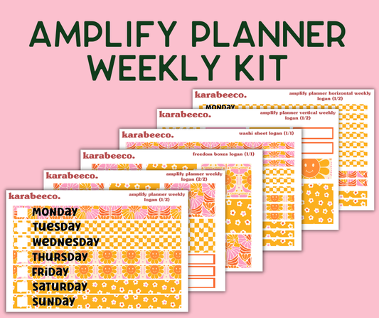 Amplify Planner Stickers | Weekly Kit | Logan