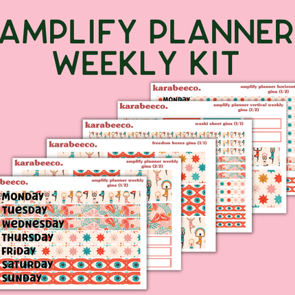 Amplify Planner Stickers | Weekly Kit | Gina