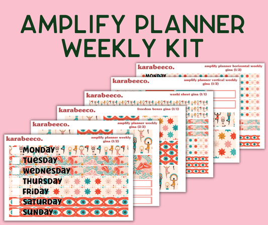 Amplify Planner Stickers | Weekly Kit | Gina