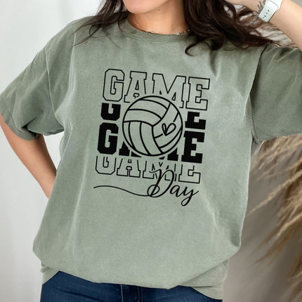 Comfort Colors Tee | Volleyball Game Day [622]