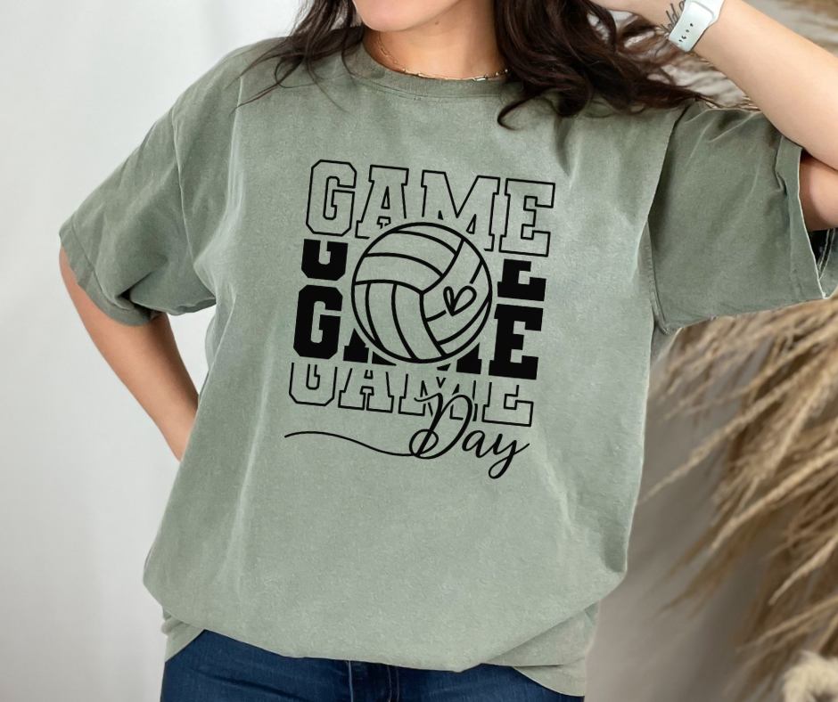 Comfort Colors Tee | Volleyball Game Day [622]