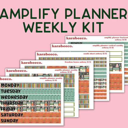 Amplify Planner Stickers | Weekly Kit | Aubrey
