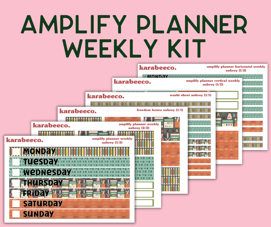 Amplify Planner Stickers | Weekly Kit | Aubrey