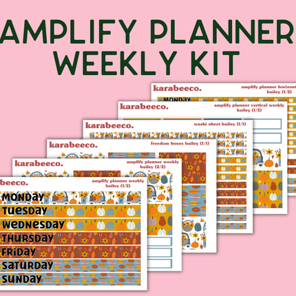 Amplify Planner Stickers | Weekly Kit | Bailey