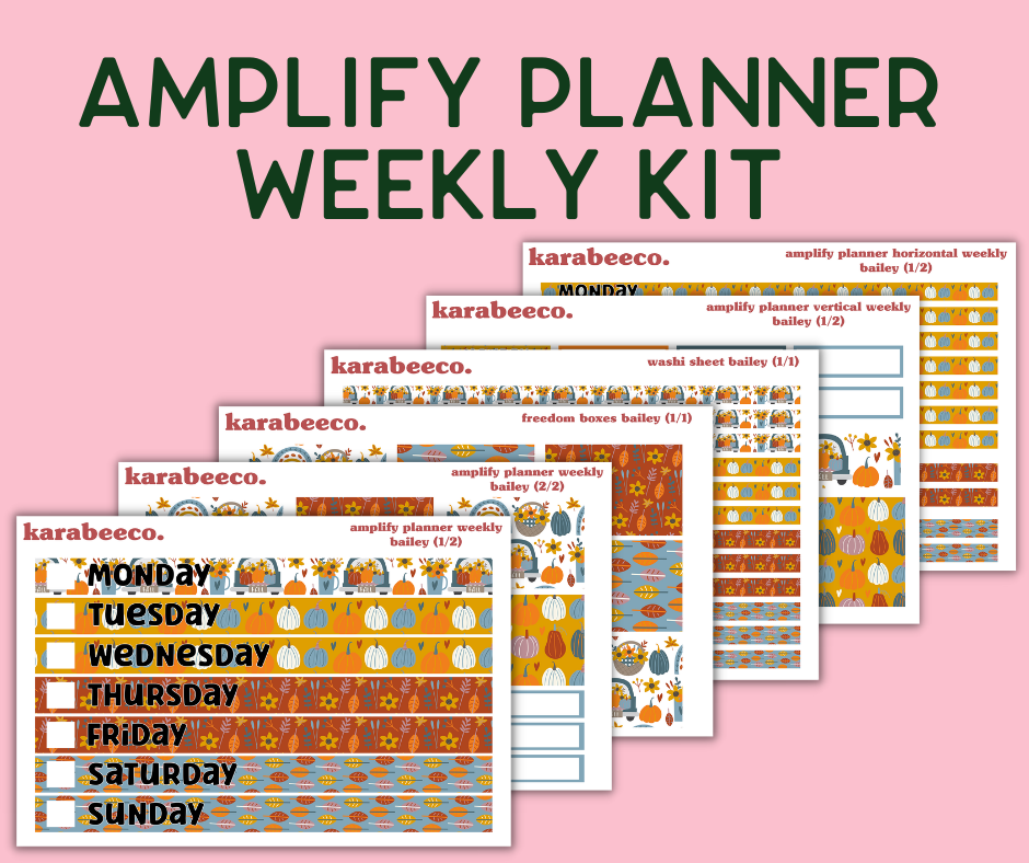 Amplify Planner Stickers | Weekly Kit | Bailey