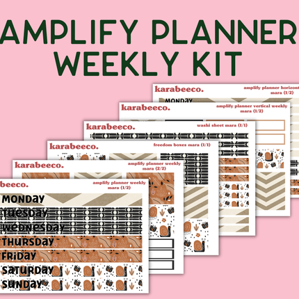 Amplify Planner Stickers | Weekly Kit | Mara