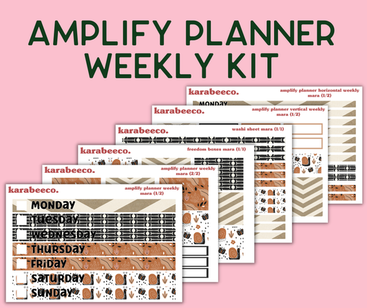 Amplify Planner Stickers | Weekly Kit | Mara