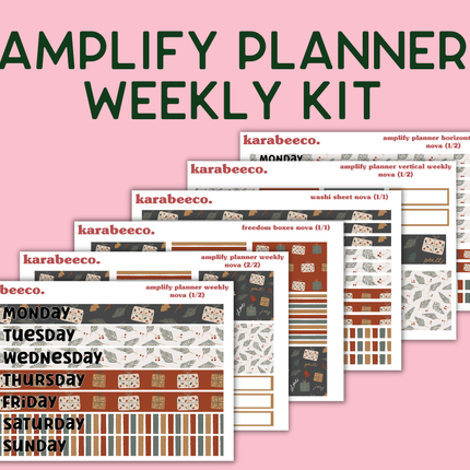 Amplify Planner Stickers | Weekly Kit | Nova