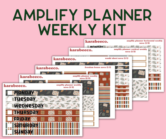 Amplify Planner Stickers | Weekly Kit | Nova