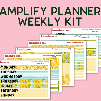 Amplify Planner Stickers | Weekly Kit | Nora