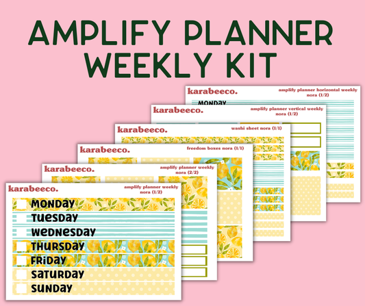 Amplify Planner Stickers | Weekly Kit | Nora